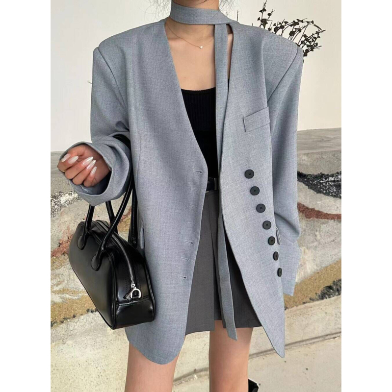 2024 Spring and Autumn New Women's Commuting Loose Lazy Temperament Versatile Casual Suit Cardigan Suit Jacket
