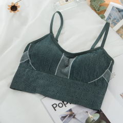 ~Handmade Real Photo Natural Latex Bra Cup Bralette Backless Underwire-Free Camisole