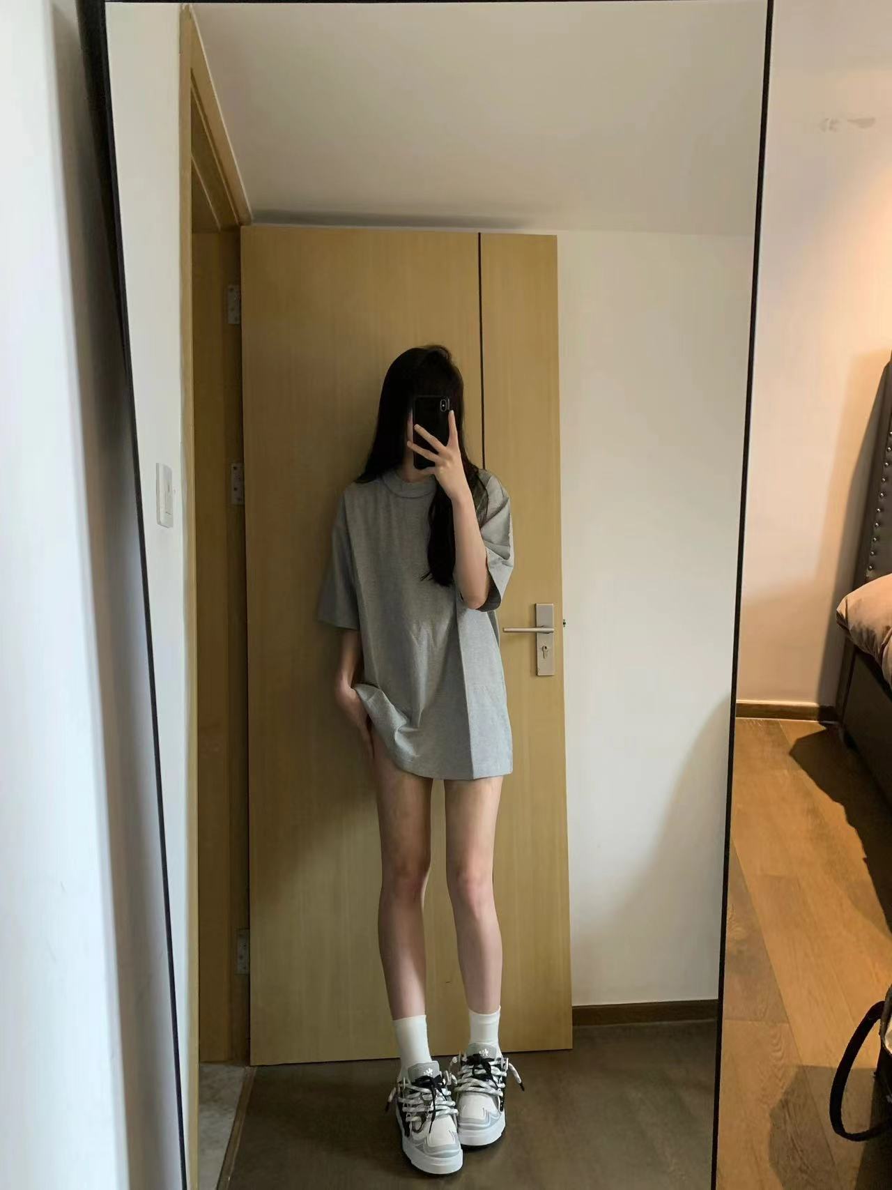 高質量純棉220克精梳緊密手感好直播品質純色短袖t恤女