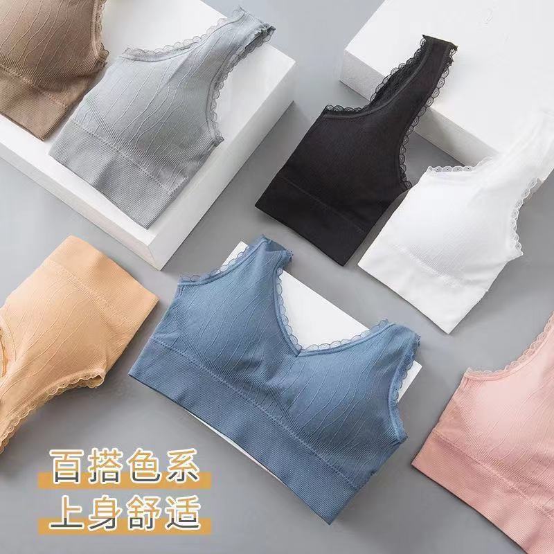 實拍 新款韓版蕾絲美背無鋼圈女內衣聚攏文胸性感無痕胸罩