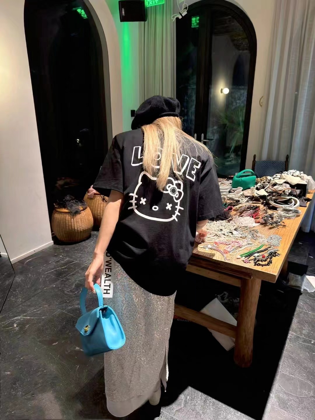 高質量純棉220克精梳緊密手感好直播品質前後印花短袖t恤女