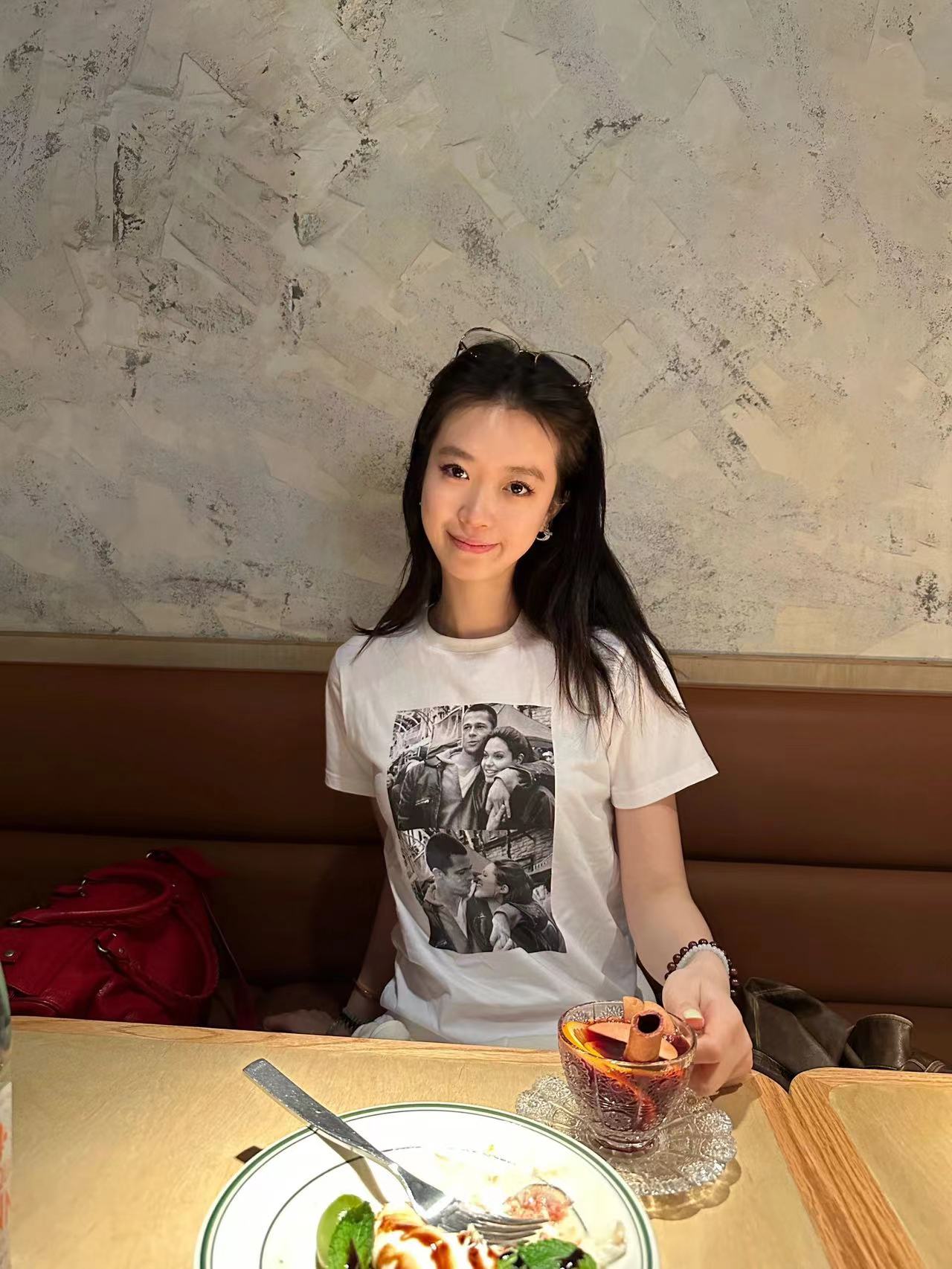 高質量純棉220克精梳緊密手感好直播品質前印花短袖t恤女