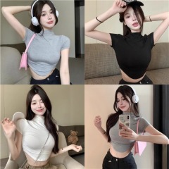 Official picture 92 cotton/8 spandex 40 counts 210g pure cotton irregular sexy short design