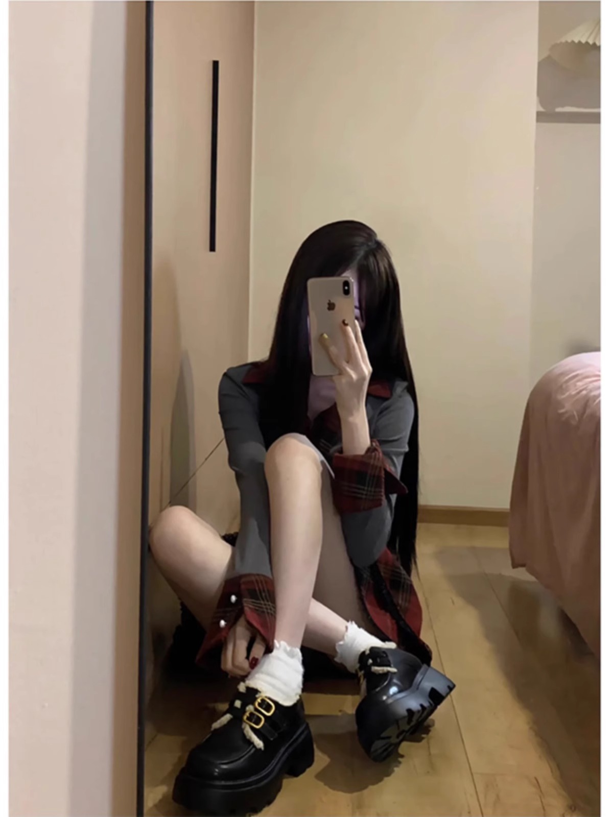 早春辣妹穿搭套裝2024新款女裝chic甜辣上衣裙子兩件套美式學院風