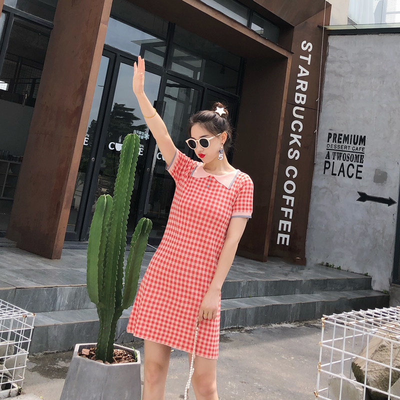 French niche and fairy-like doll dress Yamamoto Platycodon temperament mid-length French knitted retro skirt