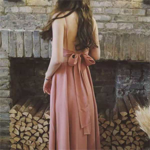 时尚超火衬衣长裙修身款法式桔外贸裙早潮气质洋气初秋长款连衣裙