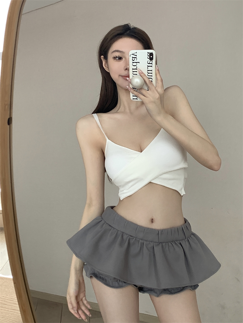 Actual price, pure desire bra, camisole, small vest, sweet hottie, sexy navel-baring short top worn outside and inside