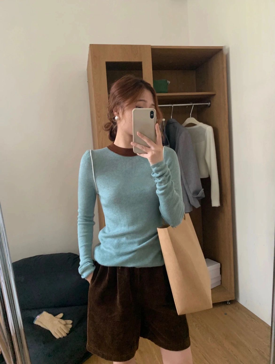 修身洋氣內搭打底衫毛衣女秋冬季高級感穿搭小個子針織衫長袖上衣
