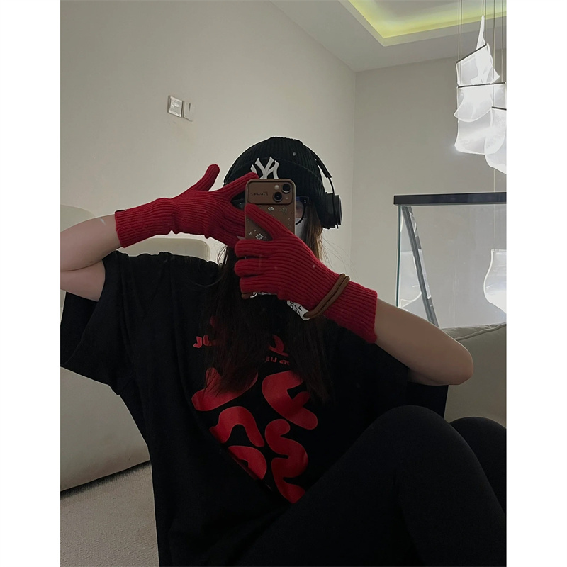 高質量純棉220克精梳緊密手感好直播品質前印花短袖t恤女