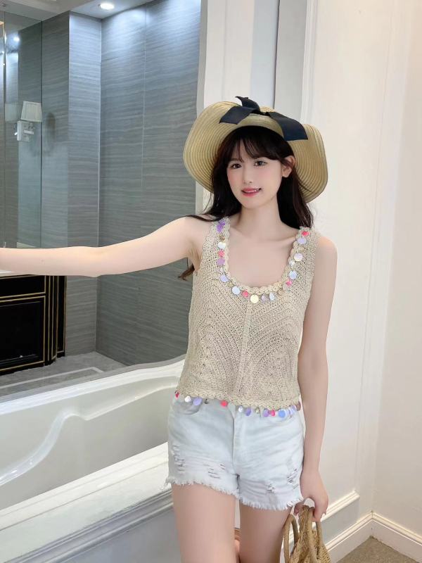 背心吊帶簡約甜美