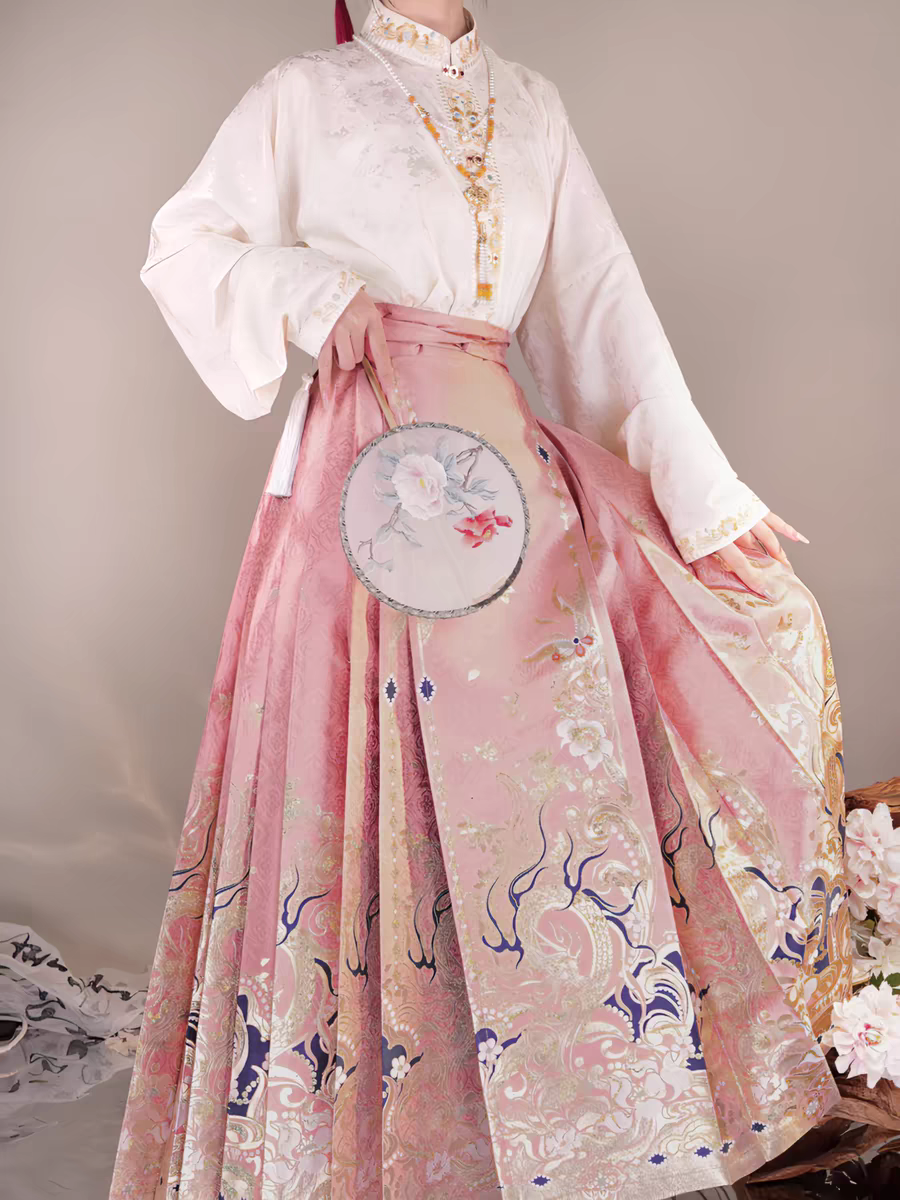 攬風華龍躍福年原創漢服明制仿妝花龍年馬面裙女日常套裝