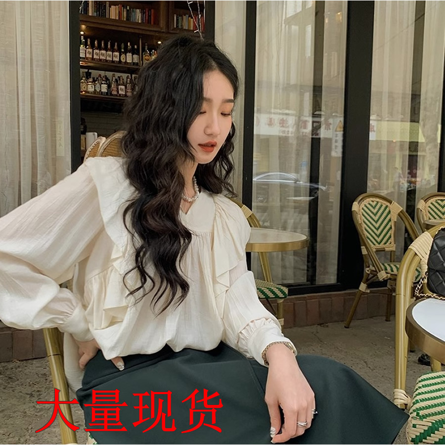 白色長袖襯衫女春秋款設計感小眾小個子襯衣法式氣質上衣夏季防曬