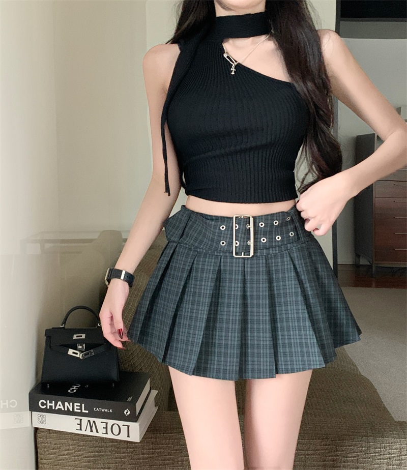 實拍！！百褶短裙辣妹a字裙女裝防走光百褶半身裙性感短裙子