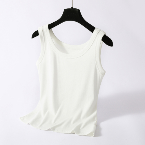 A12+8008 real shot of outer thread camisole women's summer bottoming anti-exposure sleeveless vest