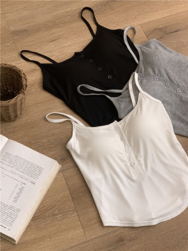 Actual shot of spring new style~pure sweet hottie sexy inner wear backless short camisole