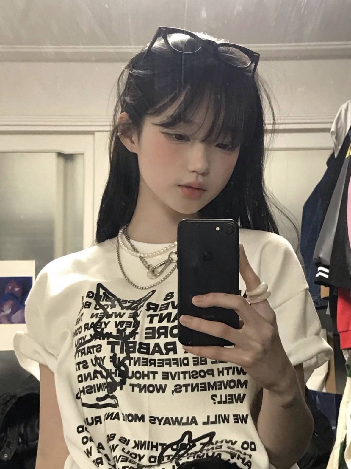 官圖 重磅/精梳純棉 後包領 有縫邊 S-XXXL 夏裝短袖T恤女