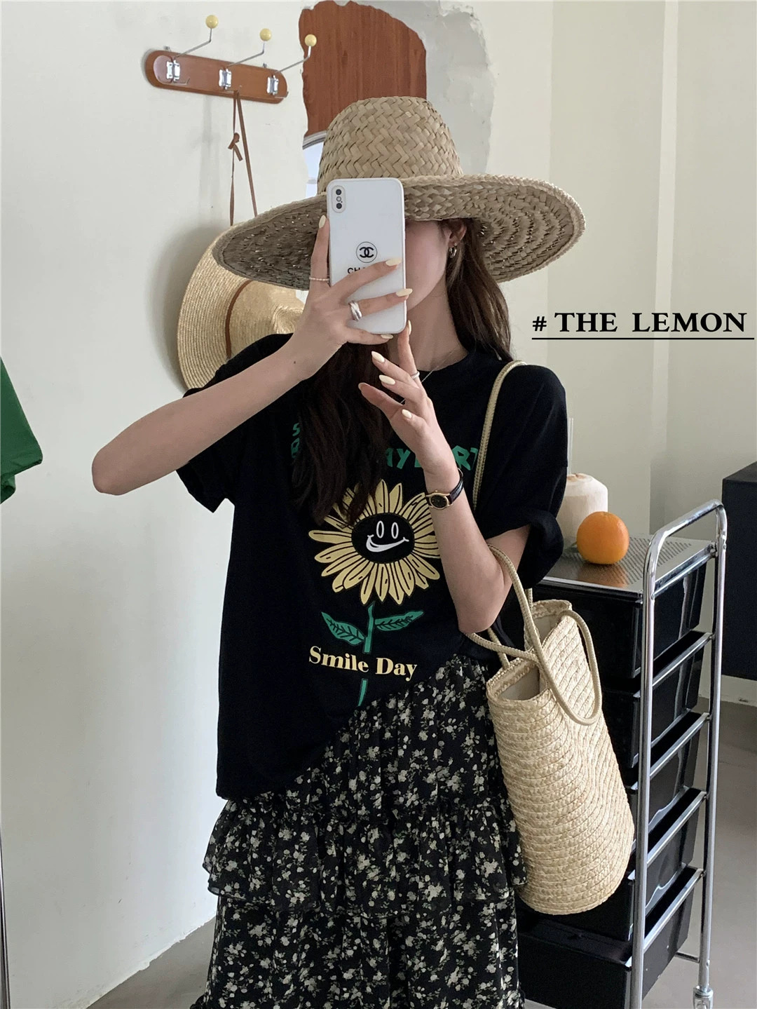 官圖 重磅/精梳純棉 後包領 有縫邊 S-XXXL 夏裝短袖T恤女