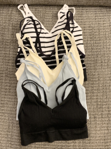 Real shot of striped vest suspenders for women in summer, beautiful back base, slimming outer wear, design sleeveless top