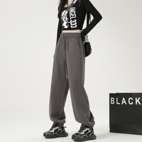 Women's Petite Spring and Autumn New Slimming Loose American Casual Ankle Sweatpants