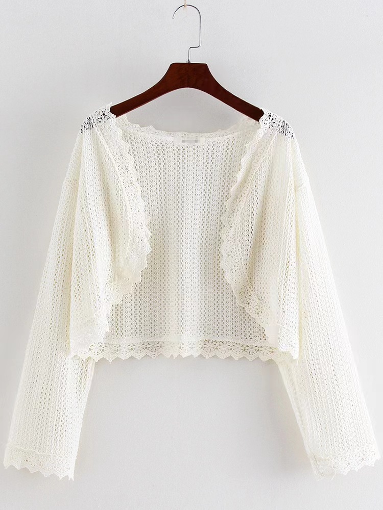 PAIXIANG/French sweet strappy cardigan shawl blouse for women summer 2024 new thin sun protection clothing