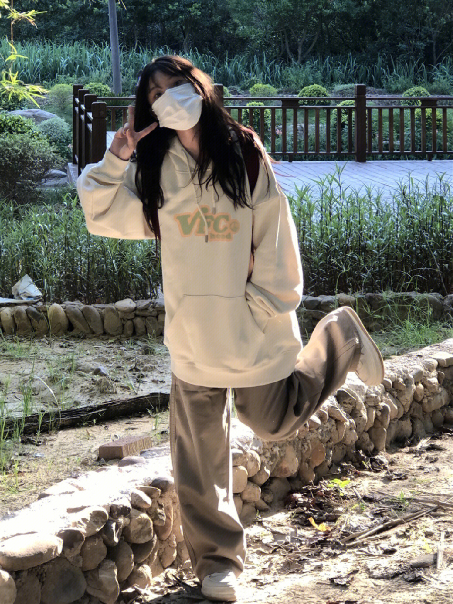 官圖華棉複合薄款310克/加絨410克秋冬裝衛衣女印花