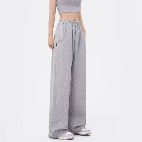 Sports pants for women, spring and autumn sweatpants, casual wide-leg workwear, banana pants, jazzy dance pants