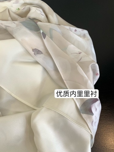 Xiyun suspender floral hip-hugging dress spring dress high-end holiday fishtail skirt