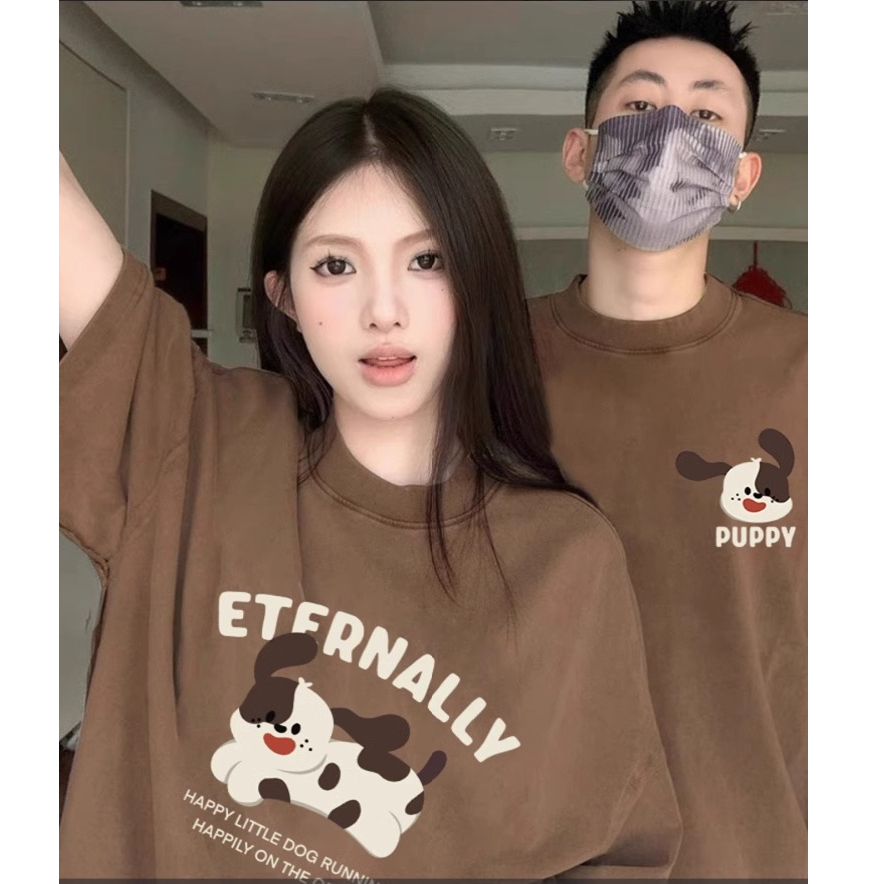 disoo不一樣特別的情侶裝夏裝2024新款網紅設計感小眾超火短袖t恤