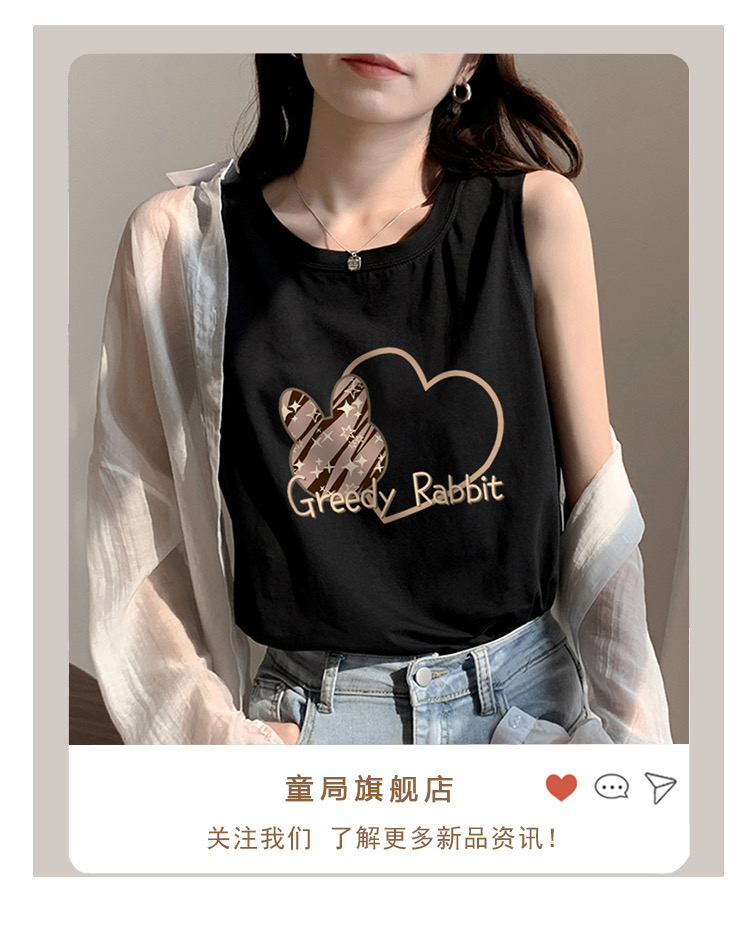 純棉小吊帶背心女夏季黑色無袖t恤內搭打底時尚外穿ins潮外搭