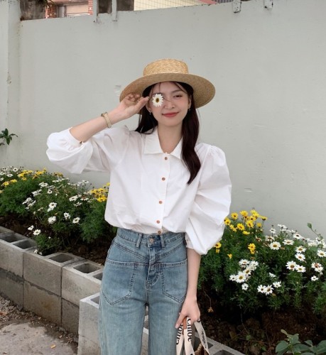 Actual shots of Korean chic~ Exquisite and versatile shirts