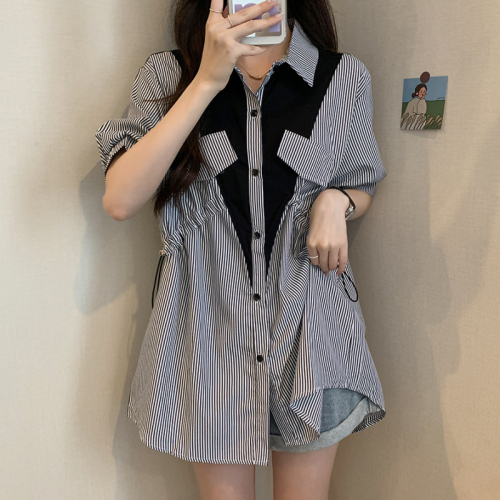 Official Photo Summer 300 Jin Fat mm Large Size Sun Protection Clothing Women's Shirt Loose Cardigan