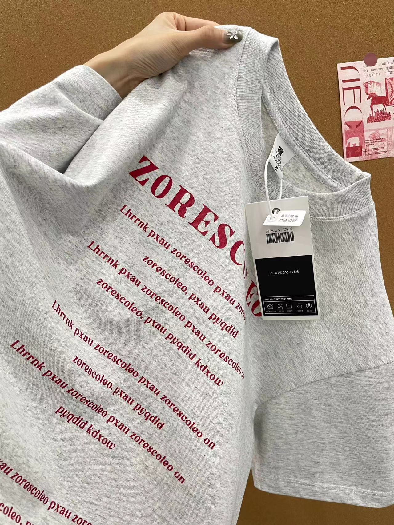 高質量純棉220克精梳緊密手感好直播品質前印花短袖t恤女
