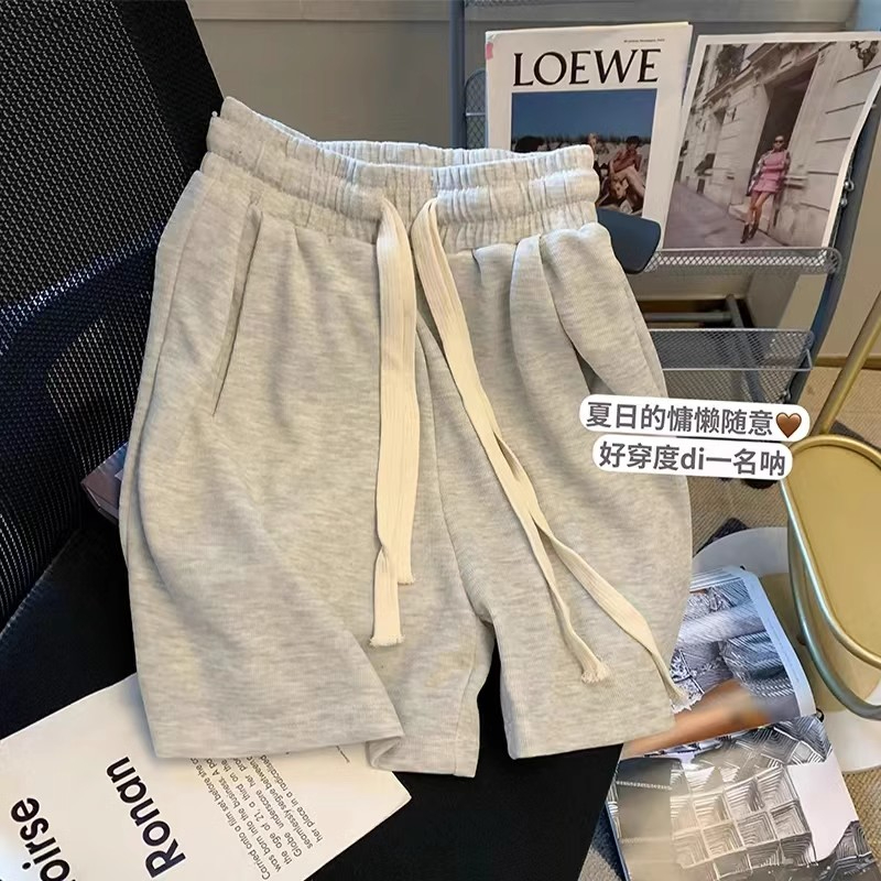 ins超火運動短褲女夏韓版潮學生寬鬆顯瘦薄款直筒闊腳休閒五分褲