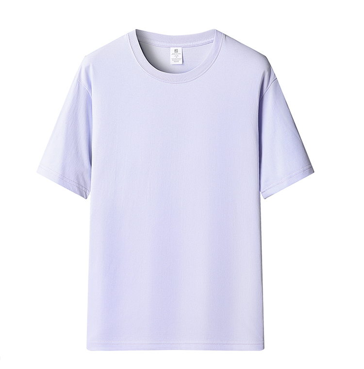 Hebei goods blank version pure cotton T-shirt 230g combed cotton back collar loose heavy weight dropped shoulders half sleeves trendy