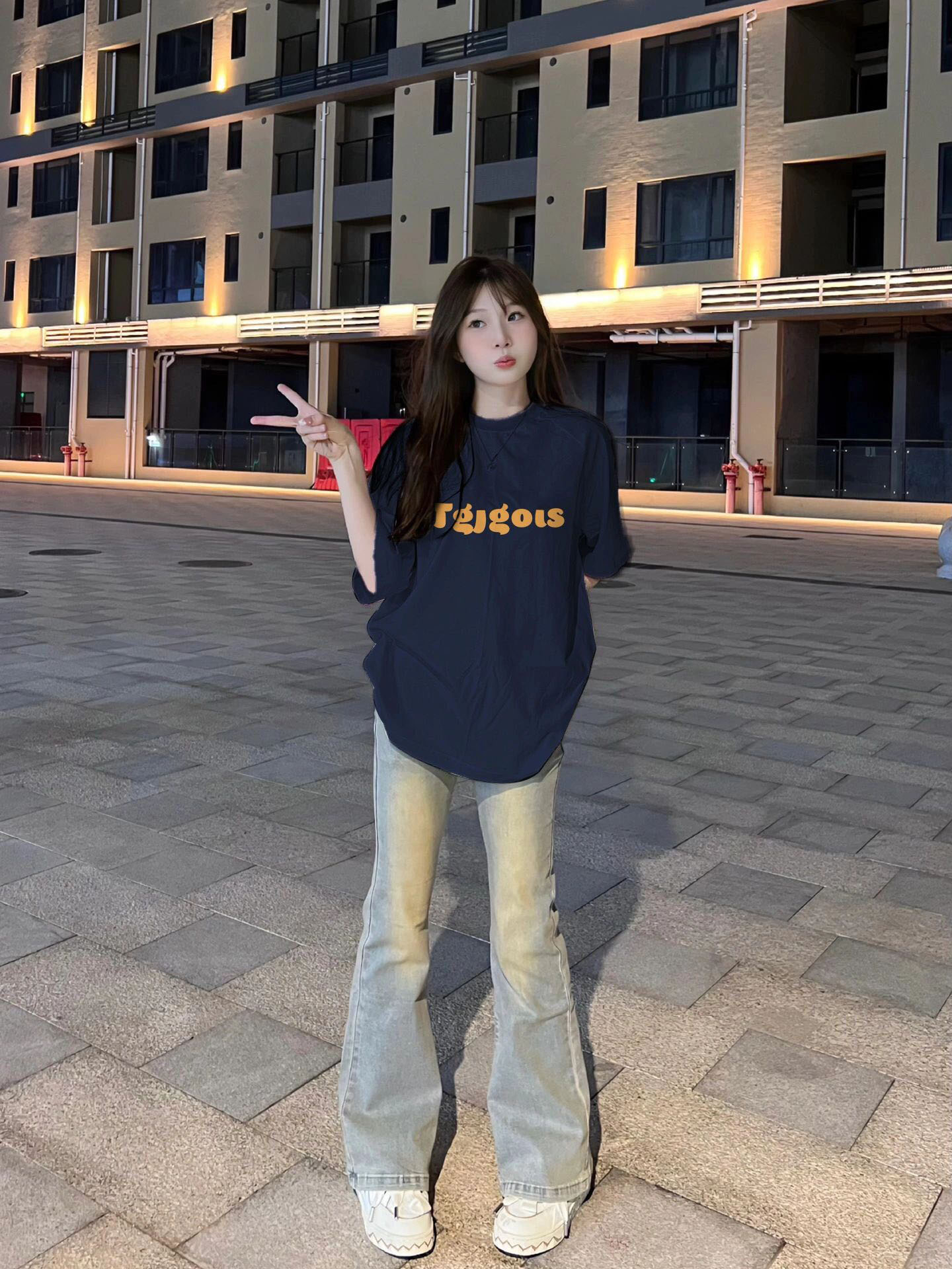 美式高街甜酷字母印花短袖T恤女夏季新款潮牌寬鬆百搭休閒上衣