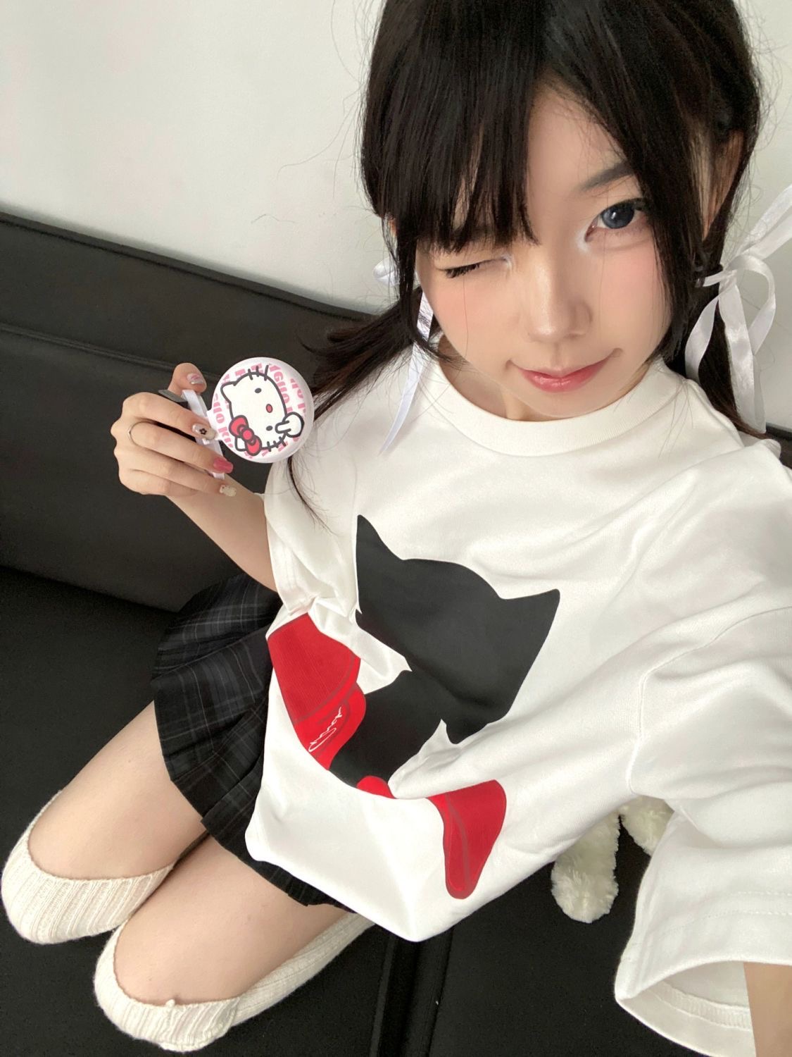 官圖 重磅/精梳純棉 後包領 有縫邊 S-XXXL 夏裝短袖T恤女