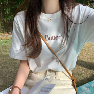 Short-sleeved T-shirt women's loose Korean version ins trend 2024 spring and summer new style mid-length half-sleeved top ins trend