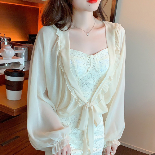2024 spring and summer chiffon shawl sun protection clothing for women has been shipped