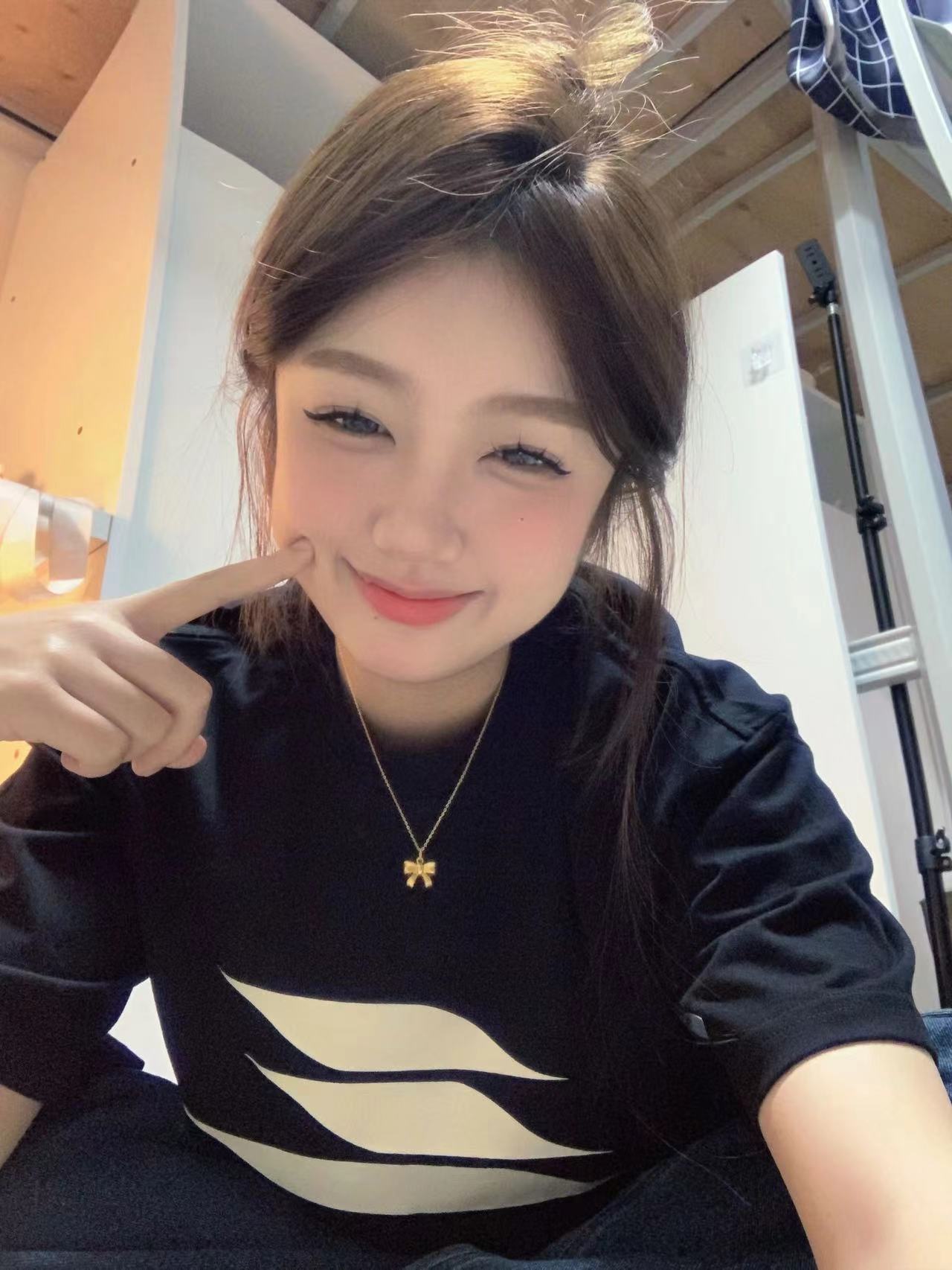 高質量純棉220克精梳緊密手感好直播品質前印花短袖t恤女