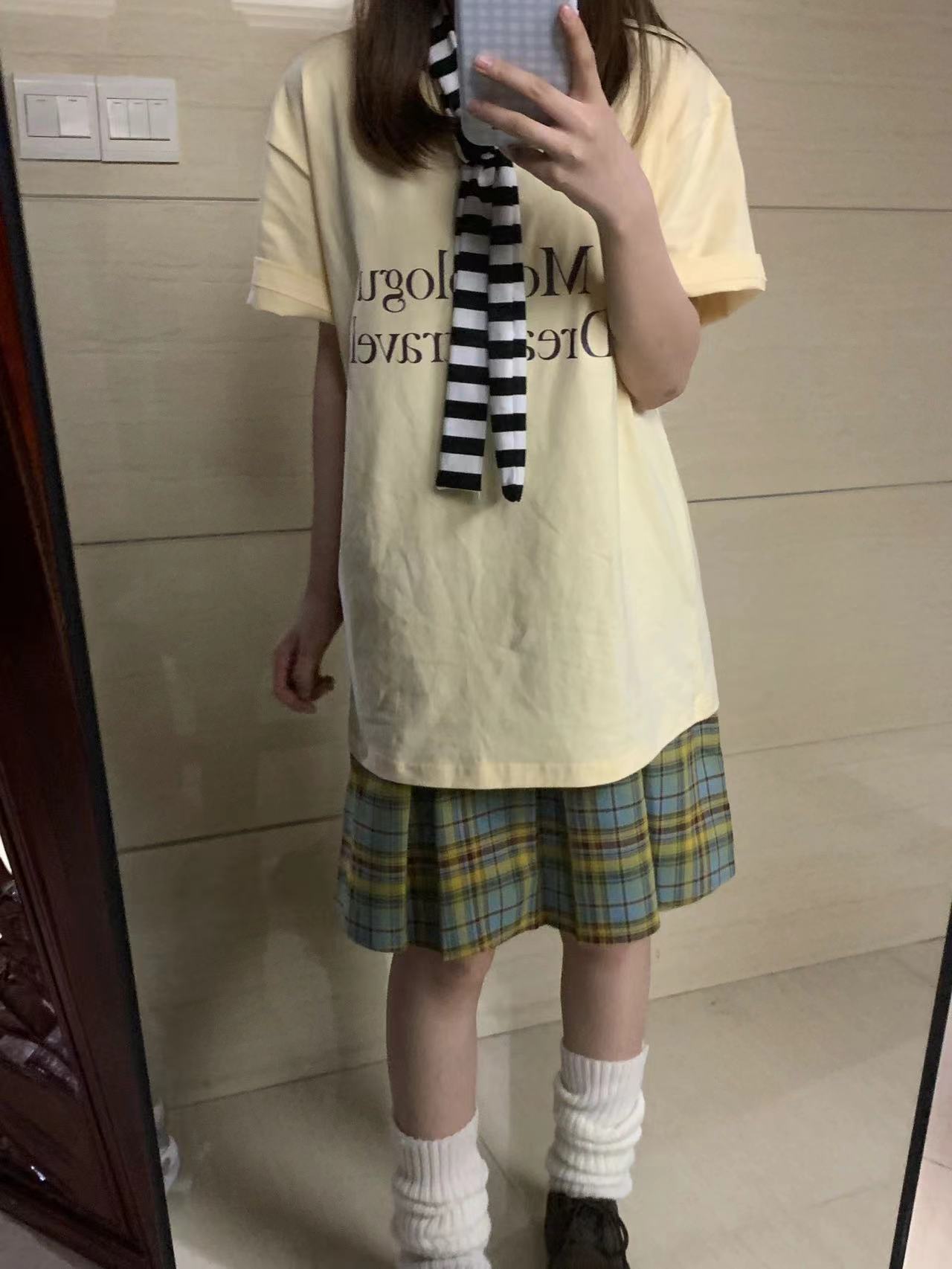高質量純棉220克精梳緊密手感好直播品質前印花短袖t恤女