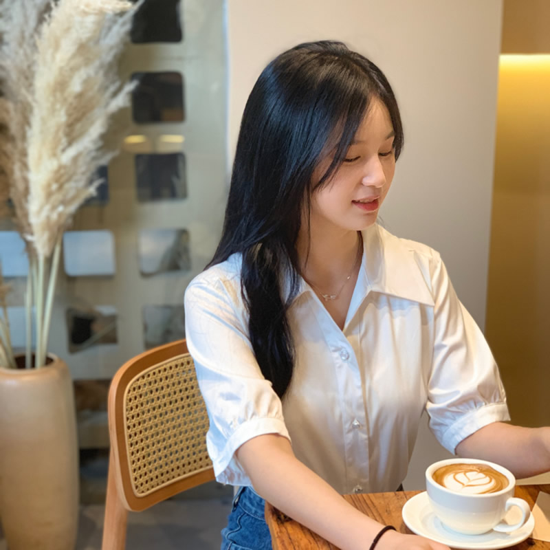 襯衫女夏季法式薄款短袖氣質復古慵懶寬鬆小眾百搭上衣
