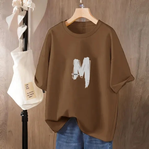 Short-sleeved T-shirt women's loose Korean version ins trend 2024 spring and summer new style mid-length half-sleeved top ins trend