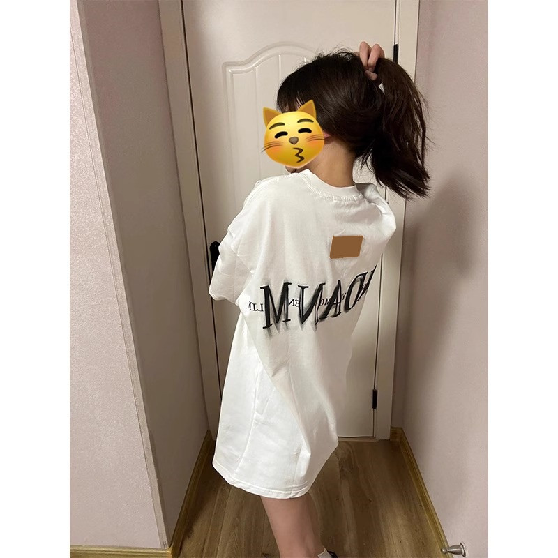 高質量純棉220克精梳緊密手感好直播品質前後印花短袖t恤女