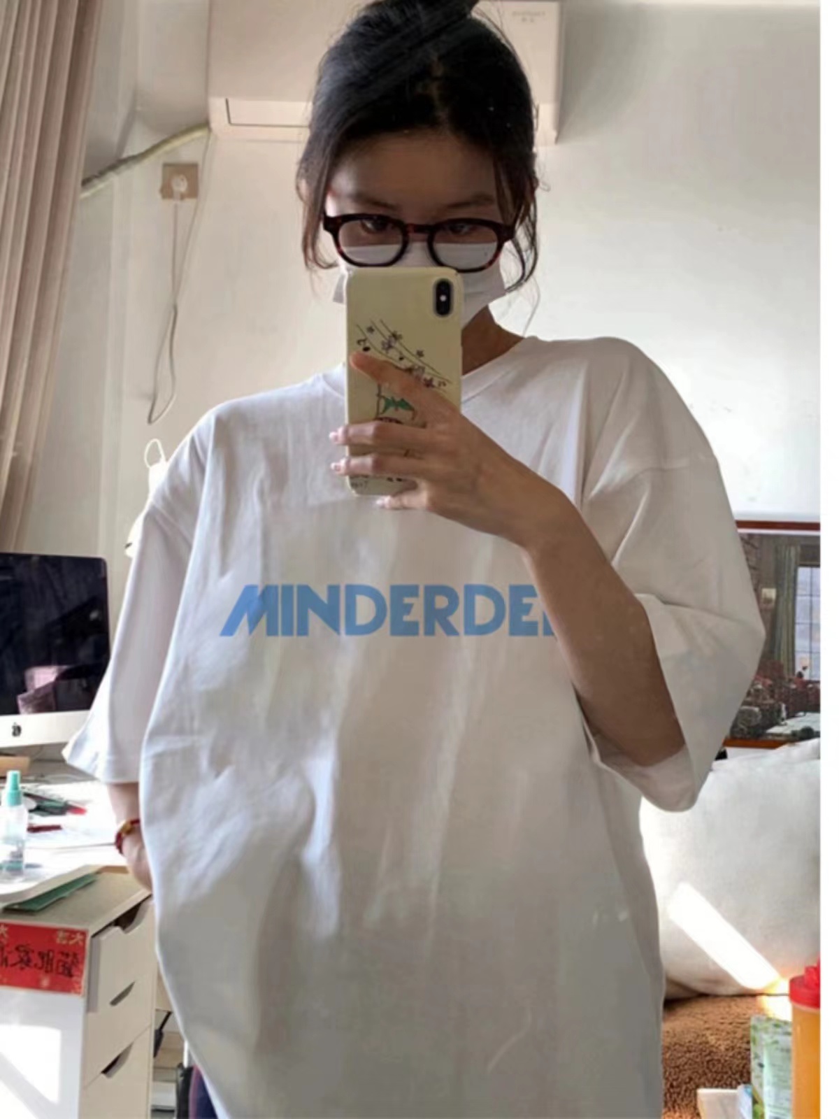 High quality pure cotton 220g combed tightly and feels good live quality front printed short sleeve t-shirt for women