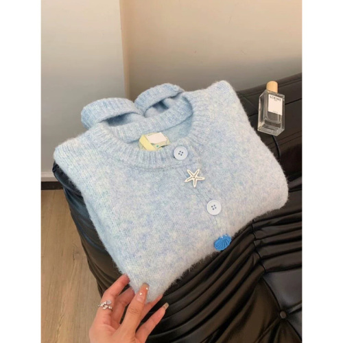Quality inspector picture lazy style soft and waxy style sweater for women spring and autumn new 2024 new high-end soft and waxy knitted cardigan