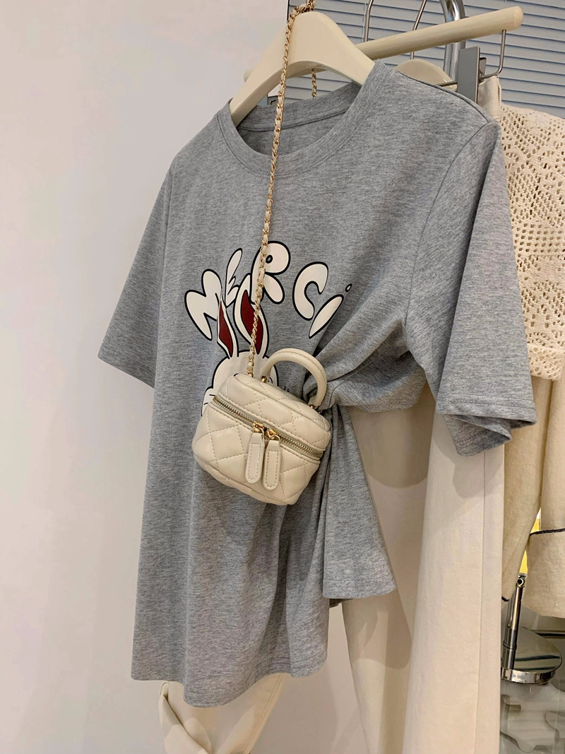Official picture 220g/combed cotton back collar with seamed edge S-XXXL summer short-sleeved T-shirt for women