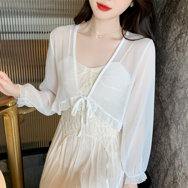 2024 new spring and summer chiffon shawl sun protection clothing for women has been shipped