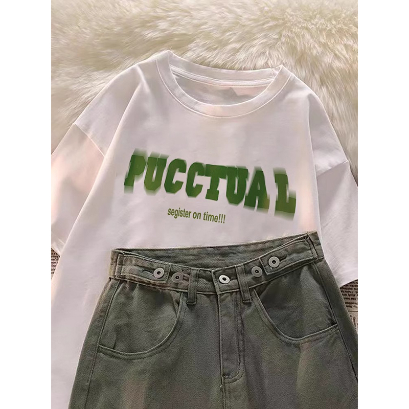 200g back pack spring and summer new trend pure cotton short-sleeved T-shirt