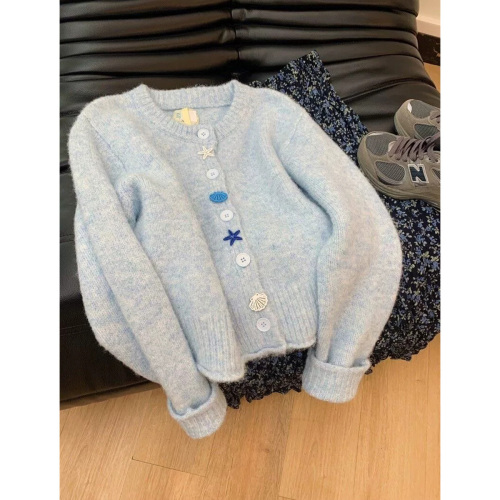 Quality inspector picture lazy style soft and waxy style sweater for women spring and autumn new 2024 new high-end soft and waxy knitted cardigan