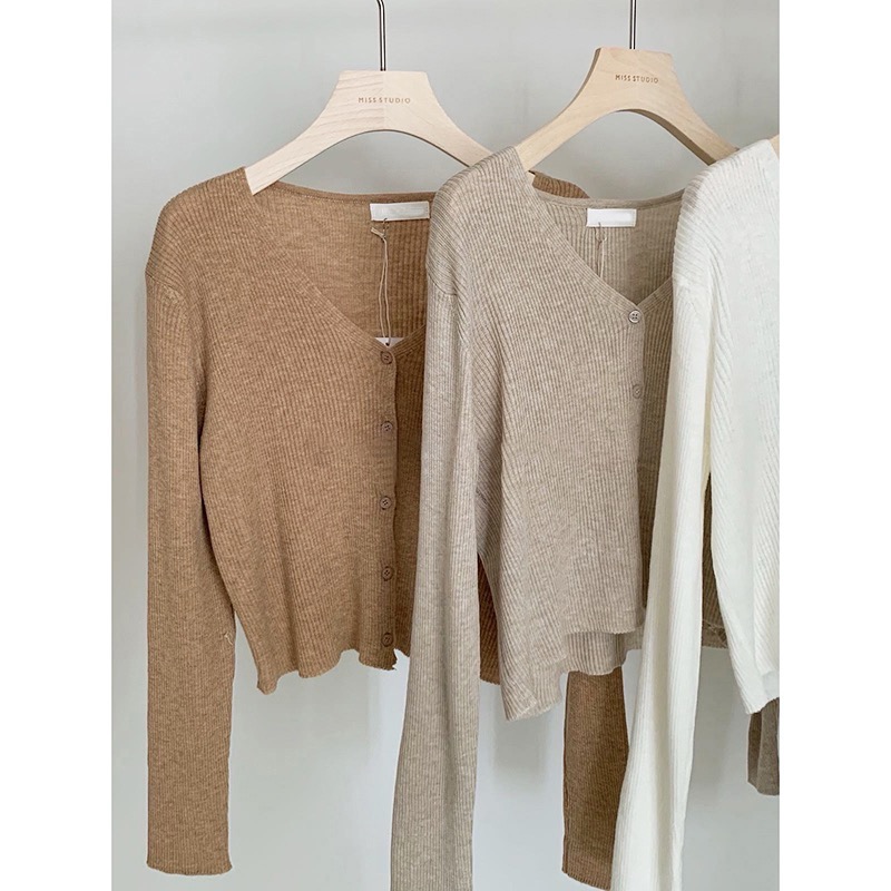 French ice silk sunscreen knitted cardigan for women thin shawl summer with suspender skirt and waistcoat top blouse